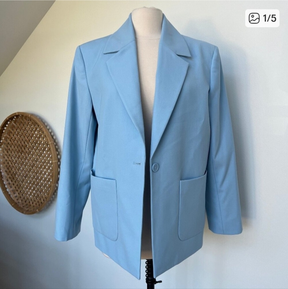 Equipment Light Blue Blazer, 8